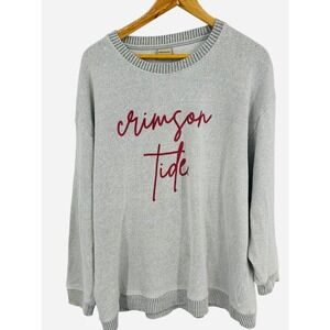 UGAPPAREL Crimson Tide Sweatshirt Crew Neck Gray 2X Cotton Polyester